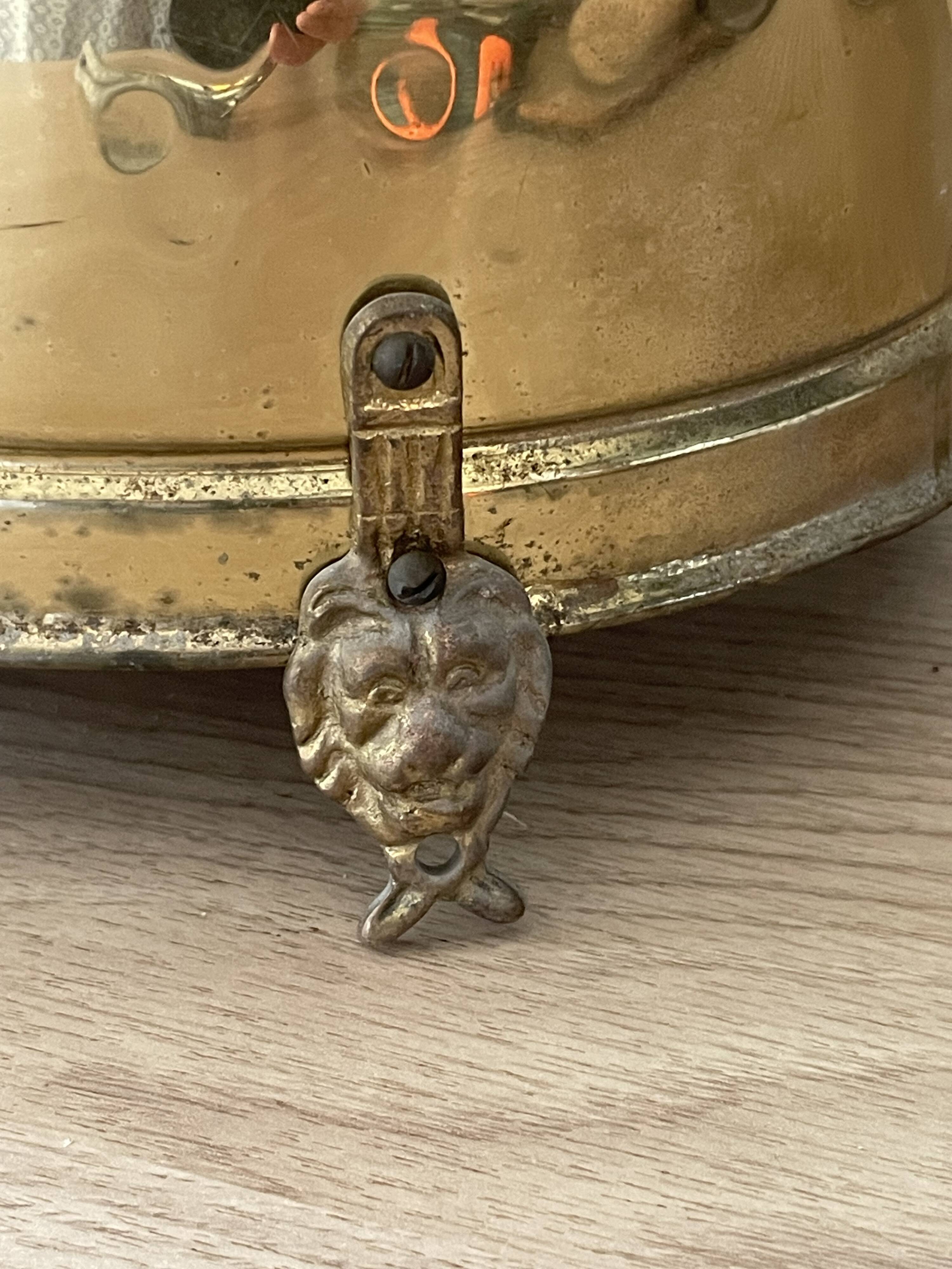 Antique brass umbrella stand