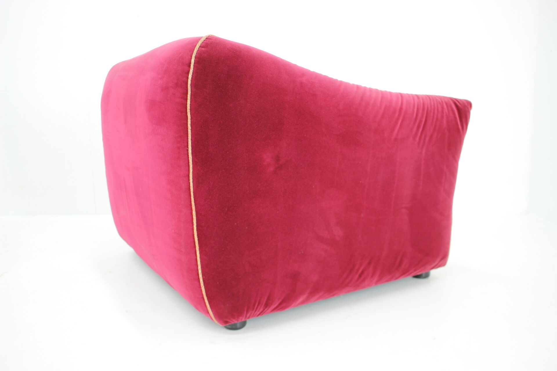 Paire de fauteuils italiens en velours années 1970