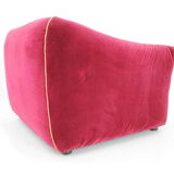 1970s pair of italian armchairs in velvet