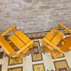 Paire de fauteuils en bois massif 1960