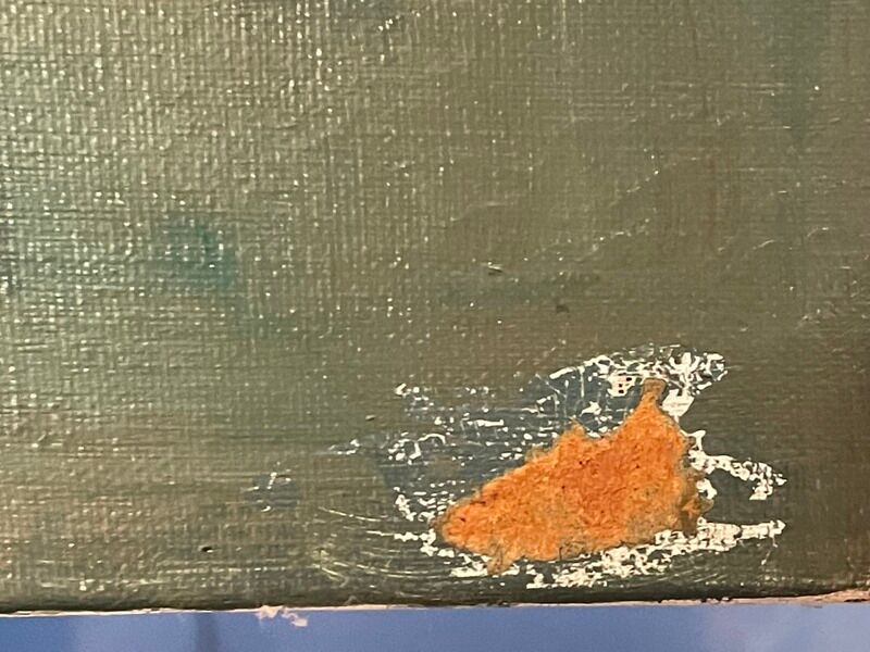 Old pair of still life oil on canvas signed Brittany 1 damaged