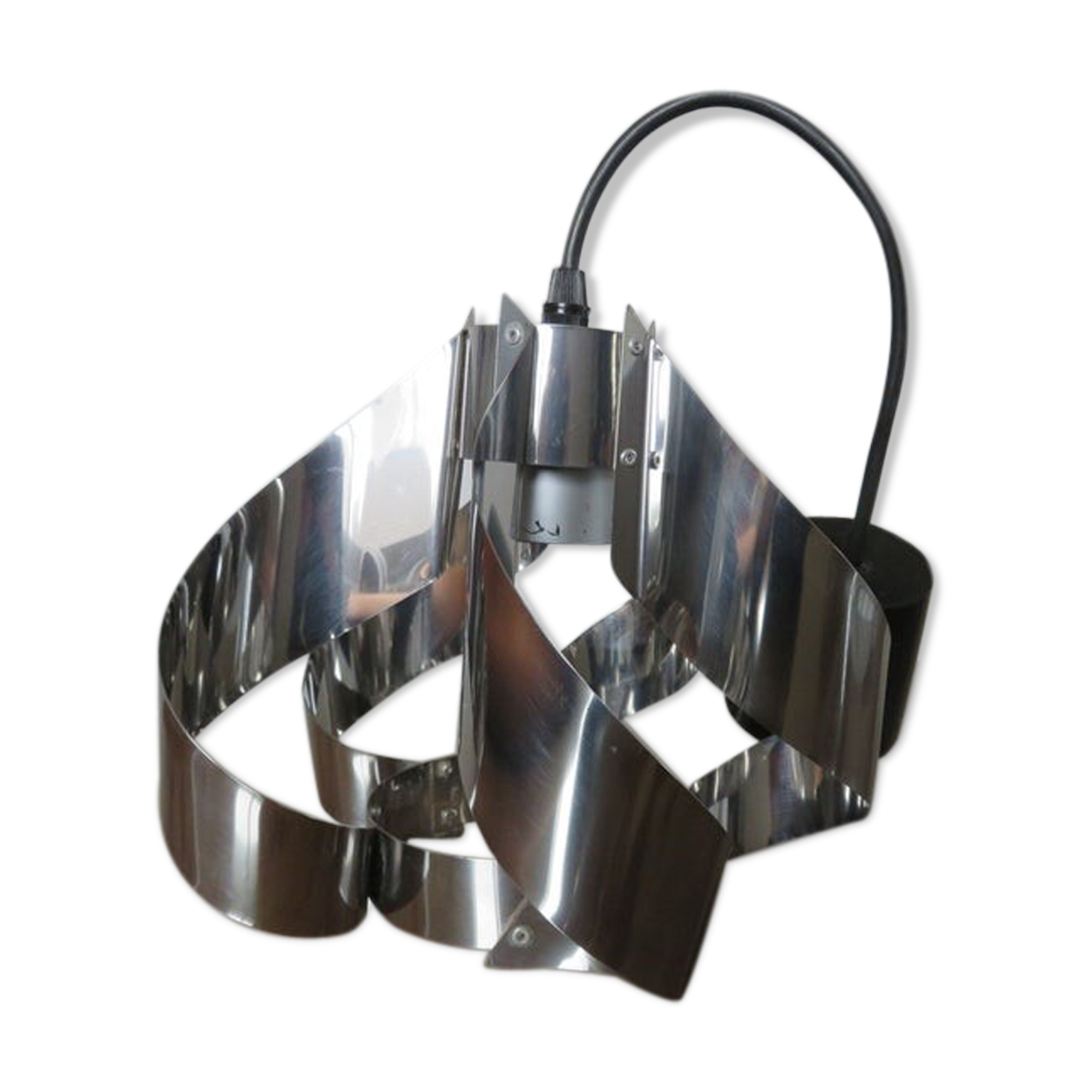 70s chrome metal hanging