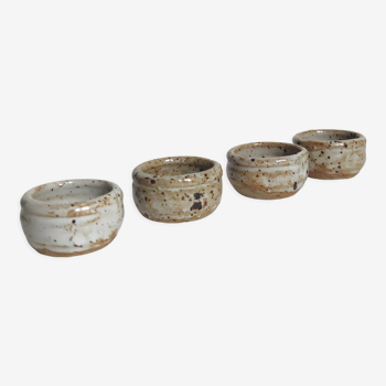 Set of 4 vintage stoneware shells