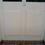 Old glazed door 211.5x105.5cm and its entrance door frame.