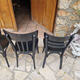 4 vintage Baumann and Thonet bistro chairs