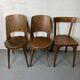 Set of 3 mismatched and damaged bistro chairs