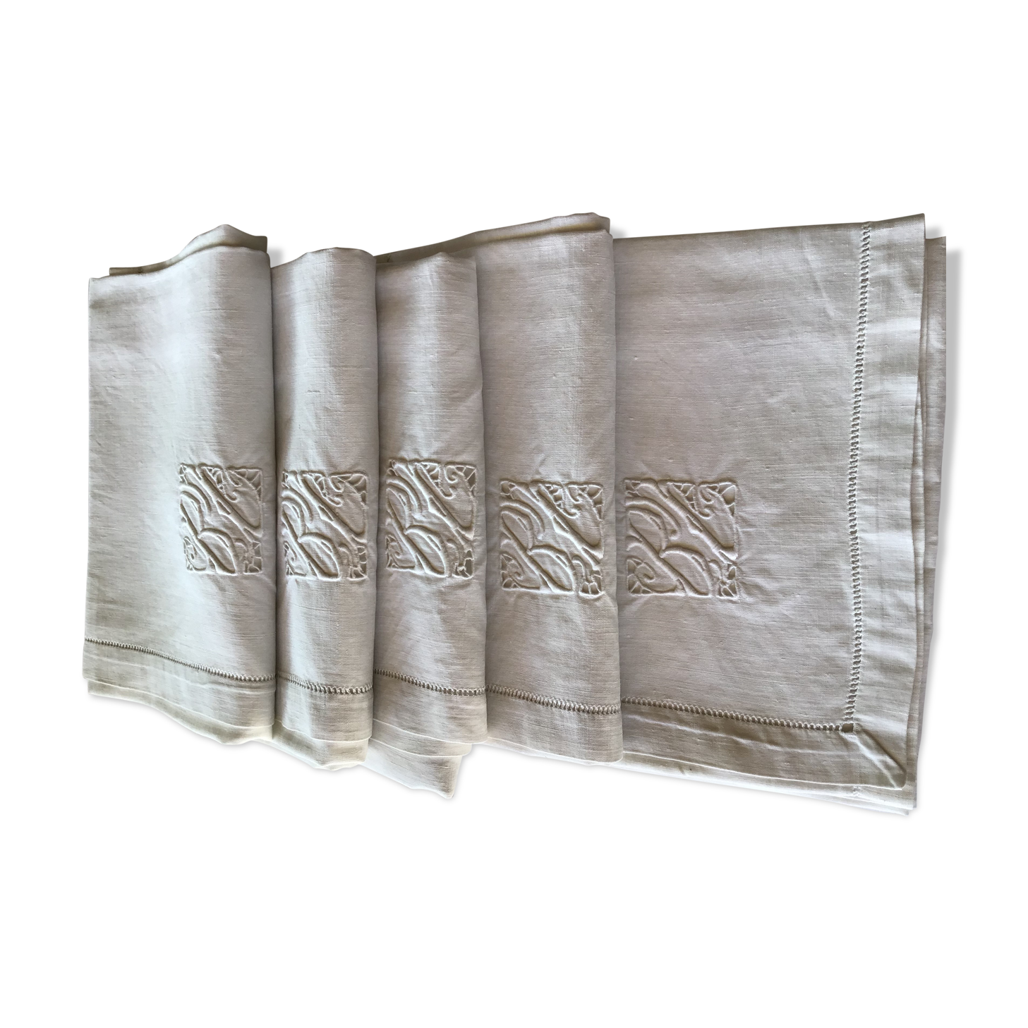 5 square towels BL open 63x63cm