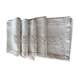 5 square towels BL open 63x63cm