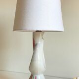 Vintage design enamelled ceramic lamp