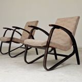 Pair of Art Deco armchairs by Jan Vanek 1930