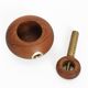 Teak / brass nutcracker / mid-century Danish modern design