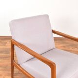 Fauteuil en teck suédois du milieu du siècle par Alf Svensson pour Dux, années 1960.