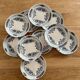 10 dessert plates 1960 Manufacture Pontesa