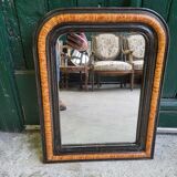 Small mirror louis philippe noir of the XIX  th siecle n° 43