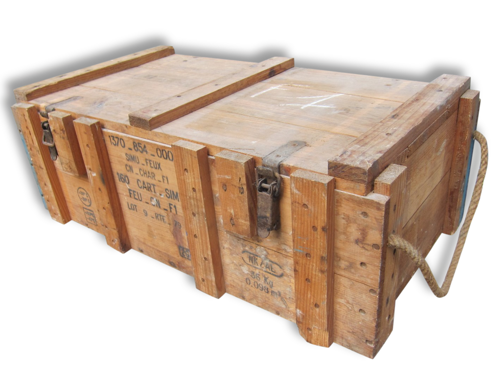 Coffre caisse militaire en bois pour munitions | Selency