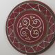 Set of 2 dessert plates britain " tryskell celtic symbol "