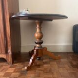 Louis Philippe tripod pedestal, nineteenth, blond walnut