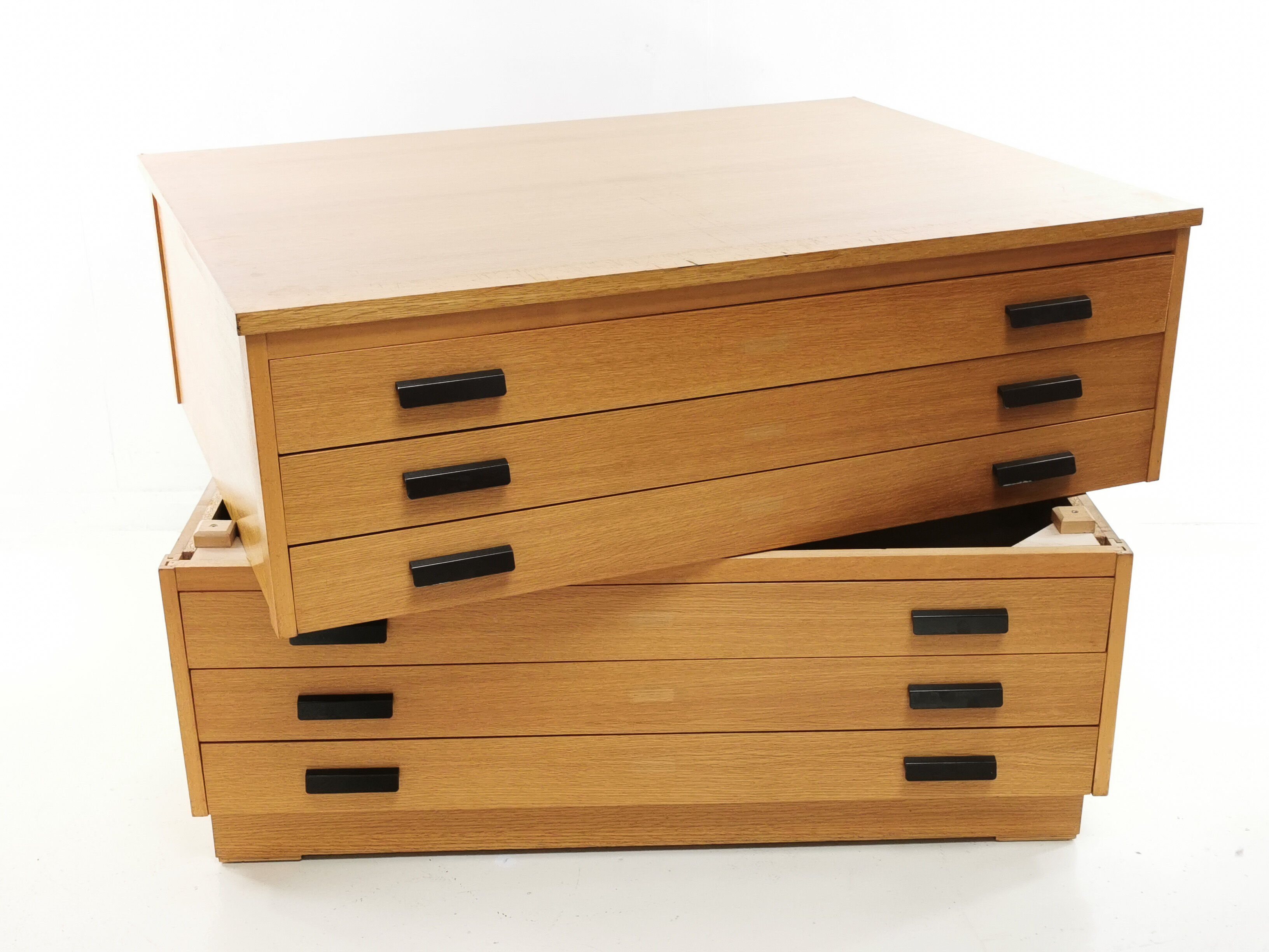 Vintage British Made Plan Chest of Drawers Artists Architects Map Table