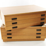 Vintage British Made Plan Chest of Drawers Artists Architects Map Table