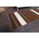 Vintage Turkish Hand-Knotted Wool Cotton Brown Kilim Runner Rug 60x176