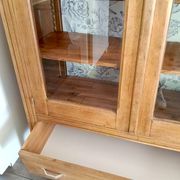 Vitrine parisienne en chêne massif