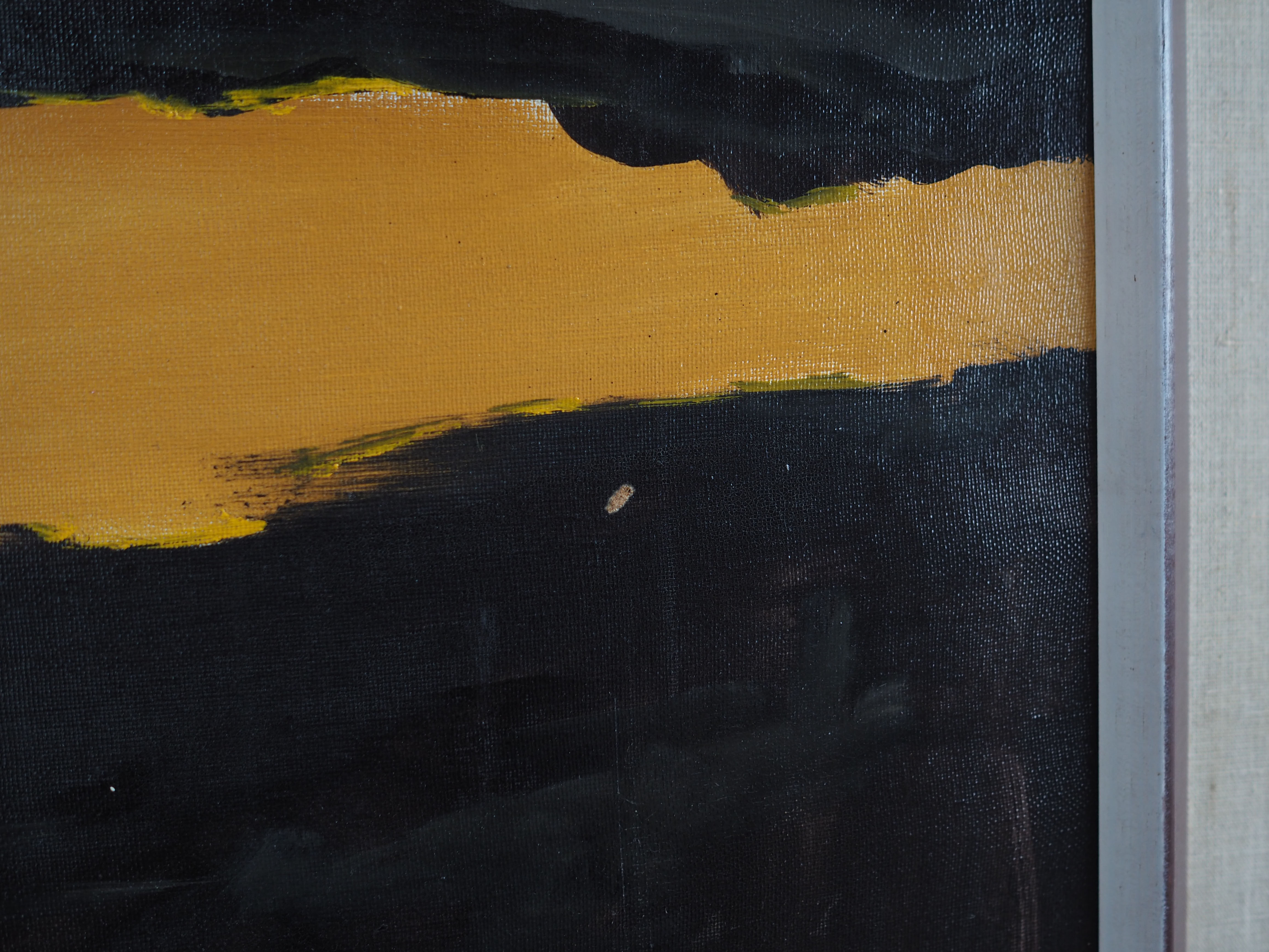 Painting „The Winter Aurora”, Scandinavian design, 1970s