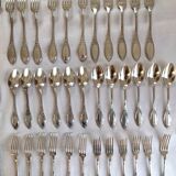 Silver-plated cutlery by Boulenger goldsmith 71 pieces