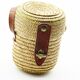 Wicker basket of spa cure and its vichy glass