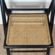 Chaises pliantes en bois et rotin