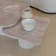 Irregular nesting coffee tables - ATHENA - 70/50 - porous natural travertine