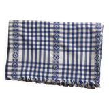 Nappe à carreaux bleue/ Blanche.
