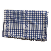 Nappe à carreaux bleue/ Blanche.