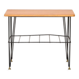 Scandinavian coffee table in teak and metal