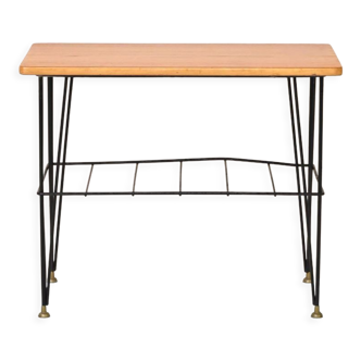 Scandinavian coffee table in teak and metal