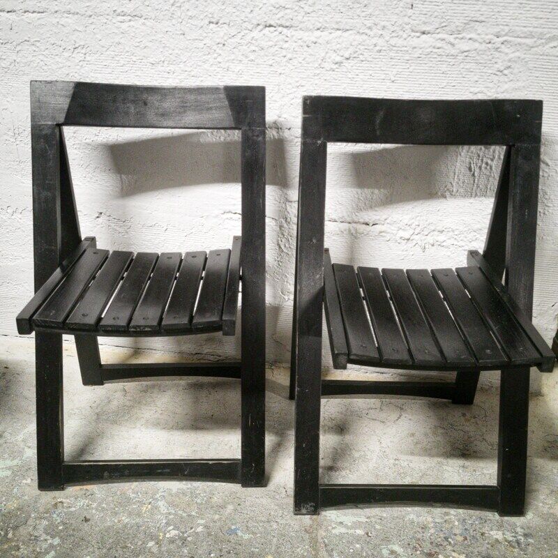 Pair of folding chairs 60s