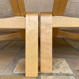 2 vintage adjustable Pulkka lounge chairs by Llmari Lappalainen for Asko