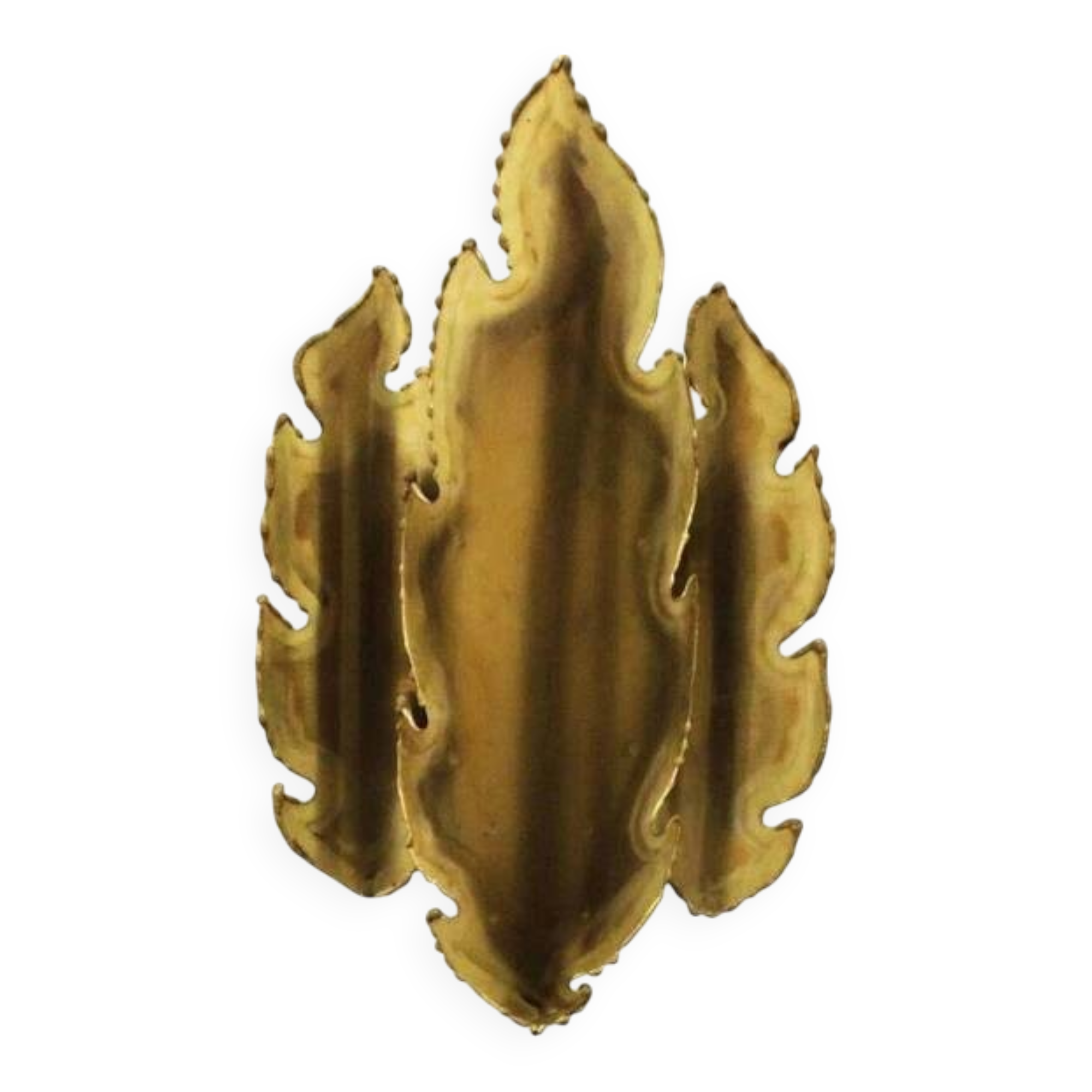 Vintage brass wall lamp by Sven Aage Holm Sørensen, Denmark, 1960s