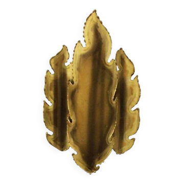 Vintage brass wall lamp by Sven Aage Holm Sørensen, Denmark, 1960s