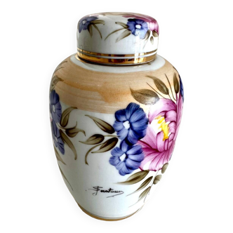 Painted earthenware bottle