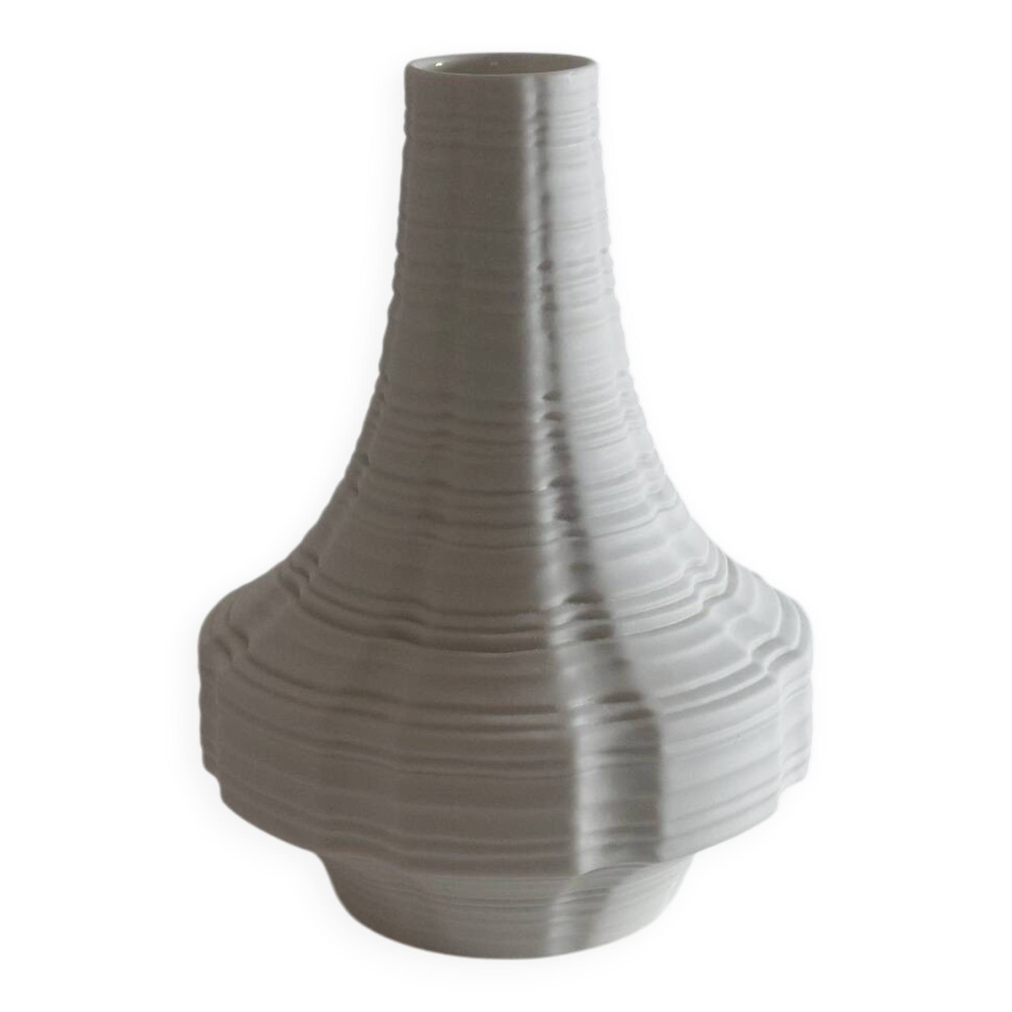 Vintage porcelain biscuit vase by Heinrich, Germany.