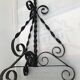 Wrought iron candle holder 60s