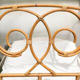 Vintage rattan headboard 1980
