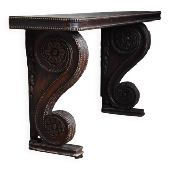 Carved bench