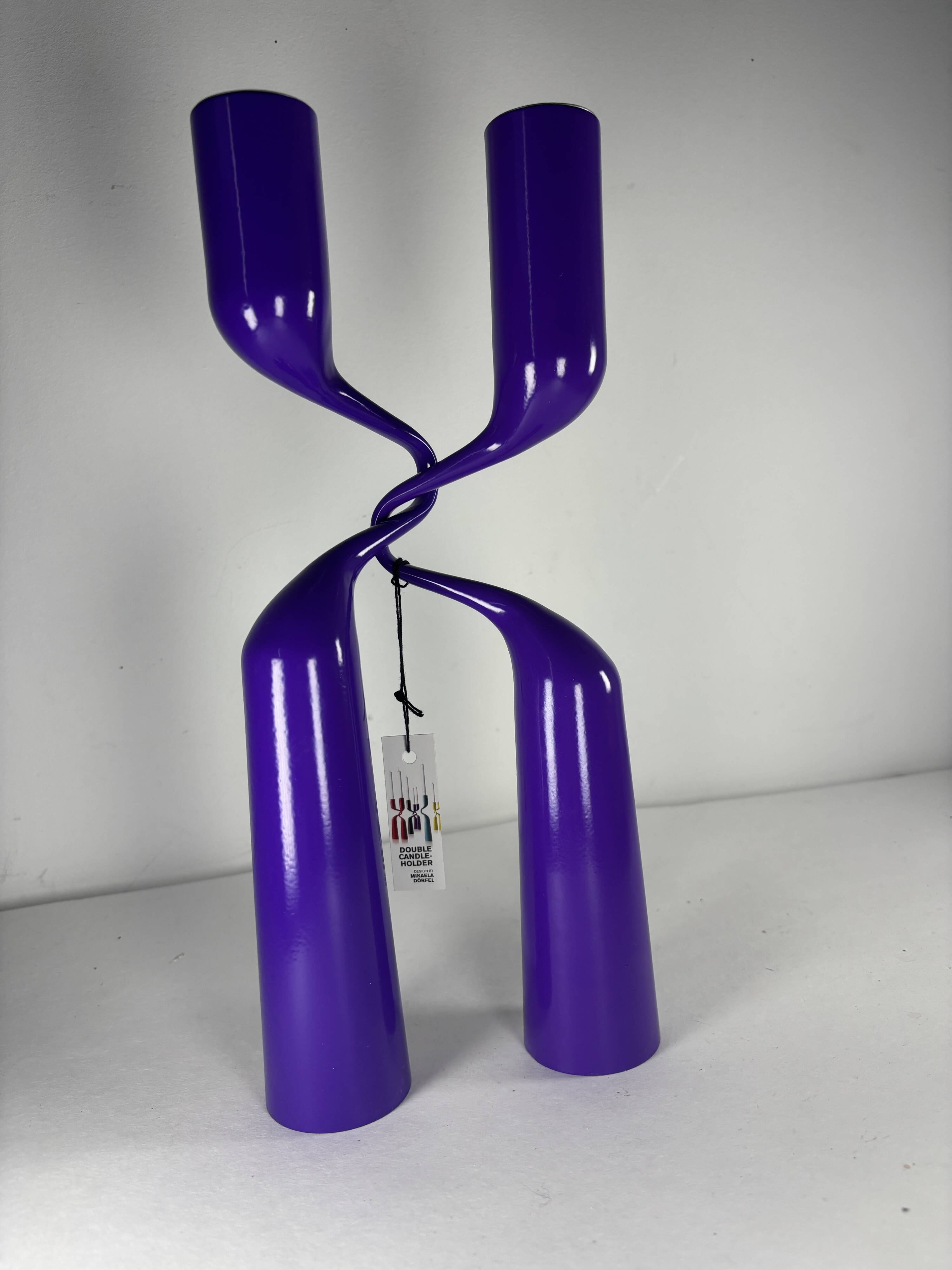 Mikaela Dörfel Pair of “Tango” design candlesticks for Menu