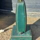 Vintage leather desk lamp with saddle stitching from the 1960s.