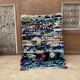 Colorful Boucherouite Moroccan rug - 136 x 203 cm