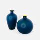 Murano glass vases in the style of Carlo Moretti, Italy 1970s