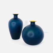 Murano glass vases in the style of Carlo Moretti, Italy 1970s