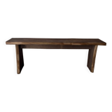 Small bench in raw wood