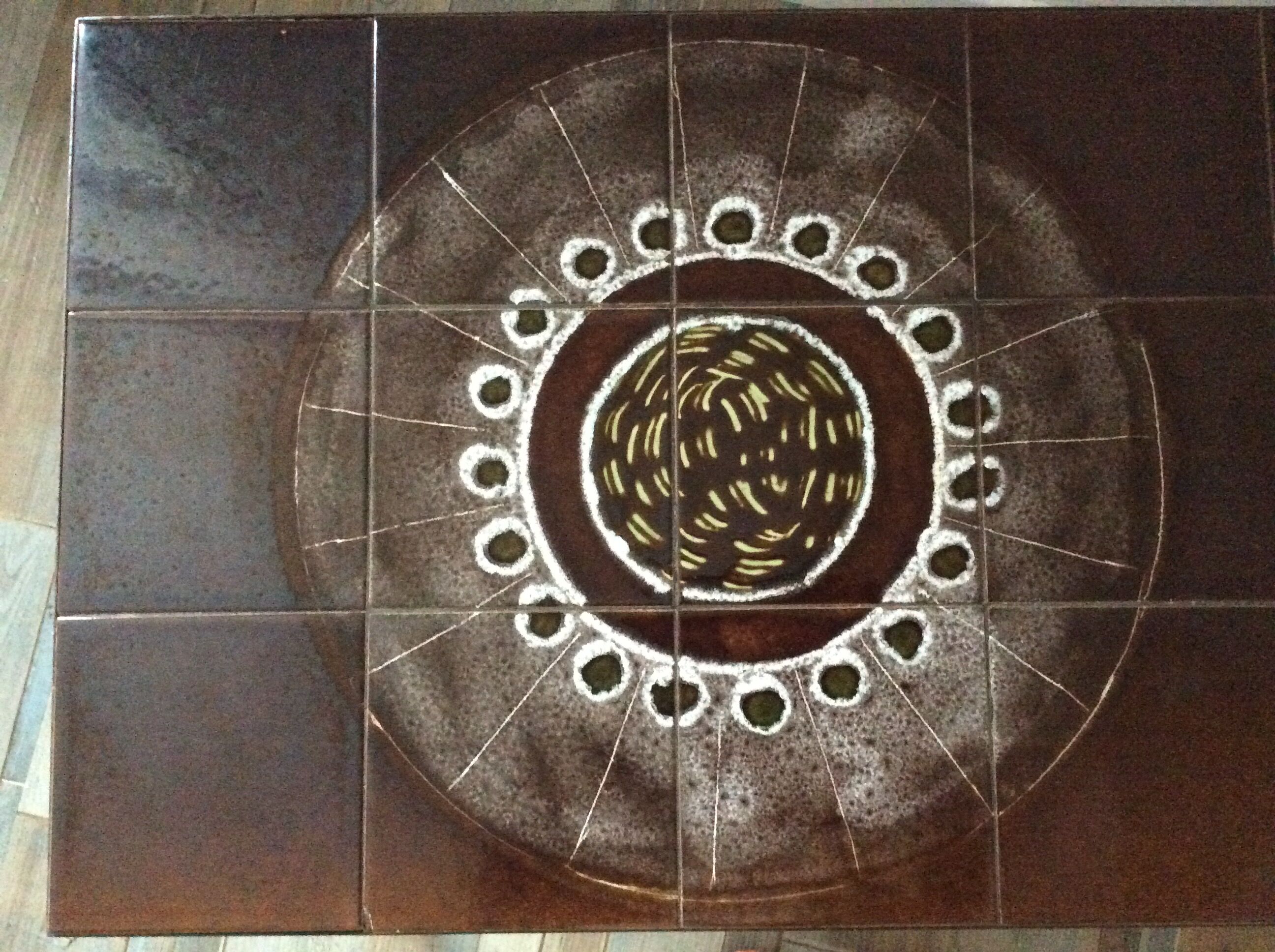 Vintage ceramic coffee table from the 70s